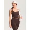 thumbnail image 5 of Pumping Bra Longline Square Neck Sleeveless Maternity Workout Tank Tops for Women, 5 of 5