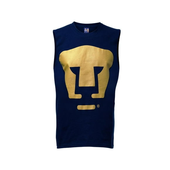 Playera Pumas Old School Sports Para Hombre Talla CH Azul marino/dorado