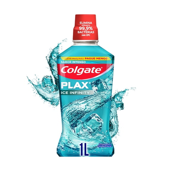 Enjuague Bucal Colgate Plax Ice Infinity Sabor Intenso 1 L