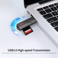 thumbnail image 3 of kawau C307 USB3.0 High-speed Card Reader SD+TF Dual-slot Card Reader Slide Design Not Support Simultaneous, 3 of 8