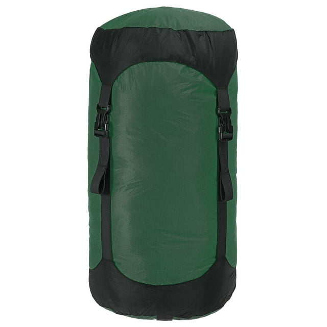 Unique Bargains Compression Stuff Sack, 18L Waterproof Sleeping Bag for Backpacking, Green