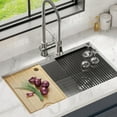 thumbnail image 3 of KRAUS Workstation Kitchen Sink 12 in. Solid Bamboo Cutting Board, 3 of 8