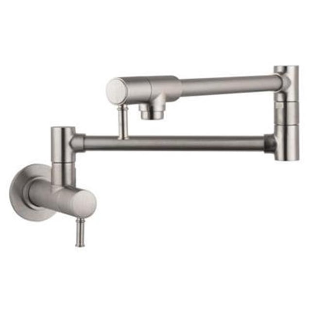 Hansgrohe 04218800 Talis C Wall Mounted Pot Filler, Steel Optik
