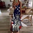 thumbnail image 1 of Qiopertar Mode Femmes Été Décontracté Robe Longue Sans Manches Col en V en Solde Livraison Gratuite à Moins de 5$ jusqu'à 90 % de Réduction, 1 of 5