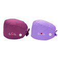thumbnail image 1 of 2PCS Botón de gorro médico para mujer Gorro Bouffant Banda para el sudor Sombrero de ajustable Soledad gorras de mujer, 1 of 7