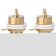 thumbnail image 2 of Matsuzay 2 piezas de montaje en panel RCA de cobre chapado en oro conector de conector de audio Cables de audio/vídeo, 2 of 8