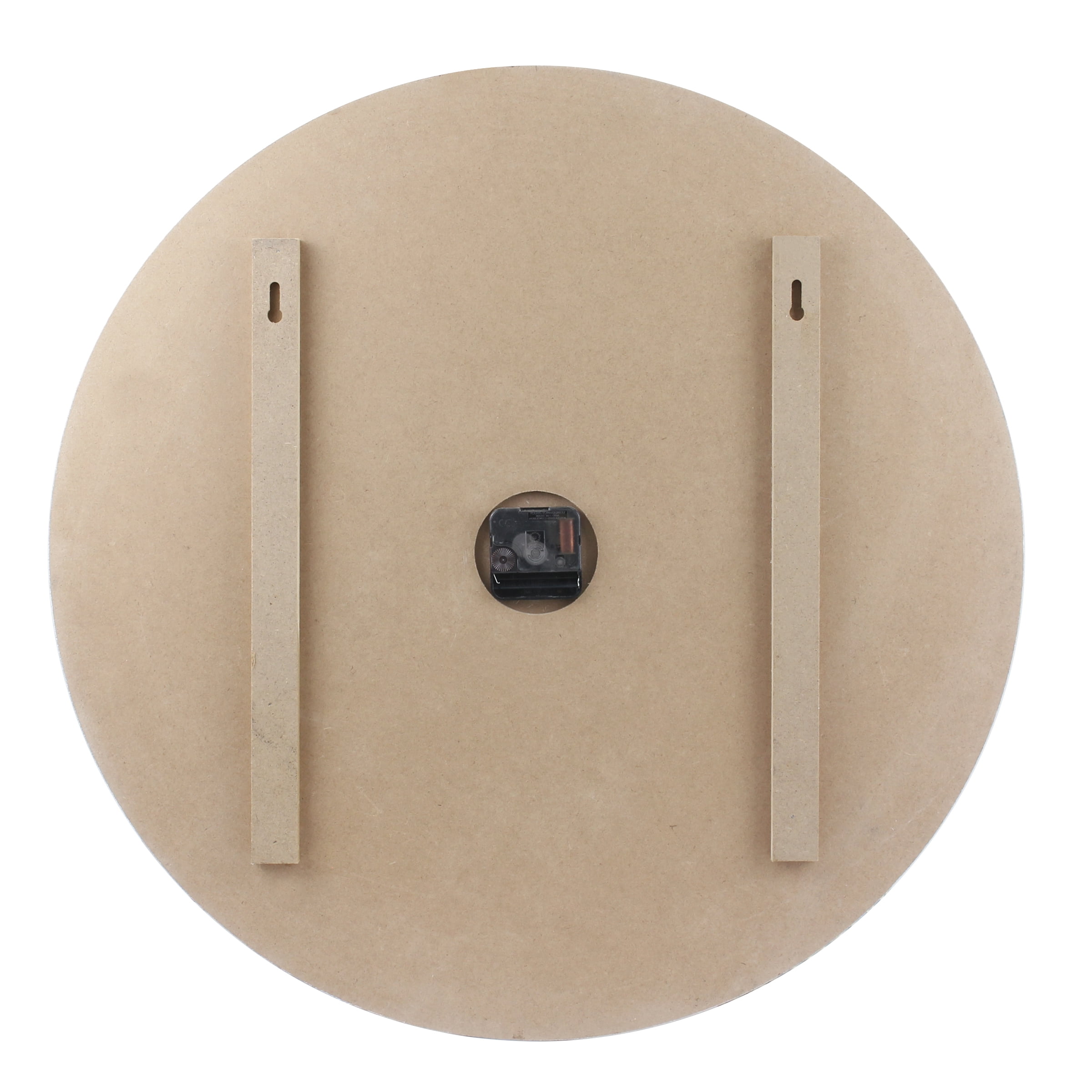 Stonebriar 23" Multicolor Analog Round Farmhouse Battery Operated Wall Clock