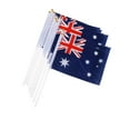 thumbnail image 2 of Dalazy Australian Flag Australia National Flags Hand Waving Flag with Poles 12Pcs, 2 of 9
