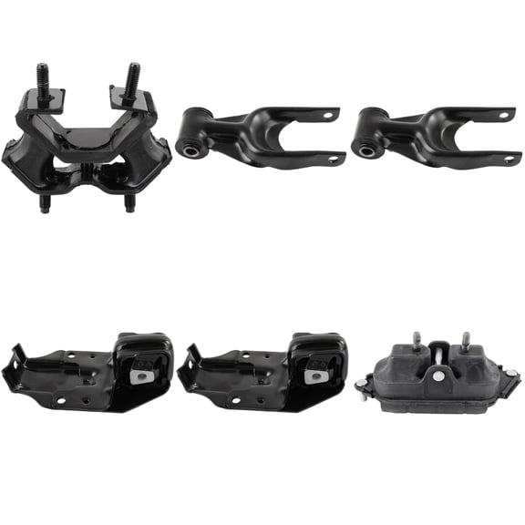 CCIYU Engine Motor and Transmission Mount Kit Compatible for Chevrolet for Impala 3.4L 2000-2005, for Chevrolet for Impala 3.8L 2000-2005 Replaces A2901 A2901 A2906 A2866 A2866 A2818 - 6 PCS