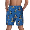thumbnail image 4 of Uemuo Skater Dog Pattern Mens Swim Trunks Quick Dry Board Shorts with Mesh Lining, Stretch Beach Shorts Quick Dry No-Chafing Board Shorts-Large, 4 of 9