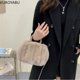 thumbnail image 5 of Bolsos dulces para mujer 2023, bolso de mensajero de moda, lindo bolso de hombro informal peludo Kawaii japonés Y2k para mujer, bolsas para mujeres, 5 of 5