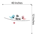 thumbnail image 4 of Children Be kind Cute Cartoon Wall Decal Decoration Kindness Motivational Life Quote Vinyl Decor Lasts Years and Easily Removable - Size: 40 In(W) x 12 In(H), 4 of 5