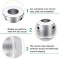 thumbnail image 4 of Uxcell Aluminum Alloy Handwheel 60mm OD 17mm Bore Machine Tool Hand Wheel for Milling Machine Lathe, Silver Tone, 4 of 6