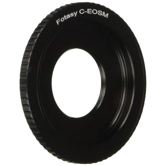 C EOS M, C EF M Adapter, Fotasy 16mm C Mount Lens to Canon EF-M Mount Adapter, Compatible with Cine 16mm C Mount Lens & Canon EOS M Mount Mirrorless Camera M1 M2 M3 M5 M6 M6II M10 M50 M50 II M100