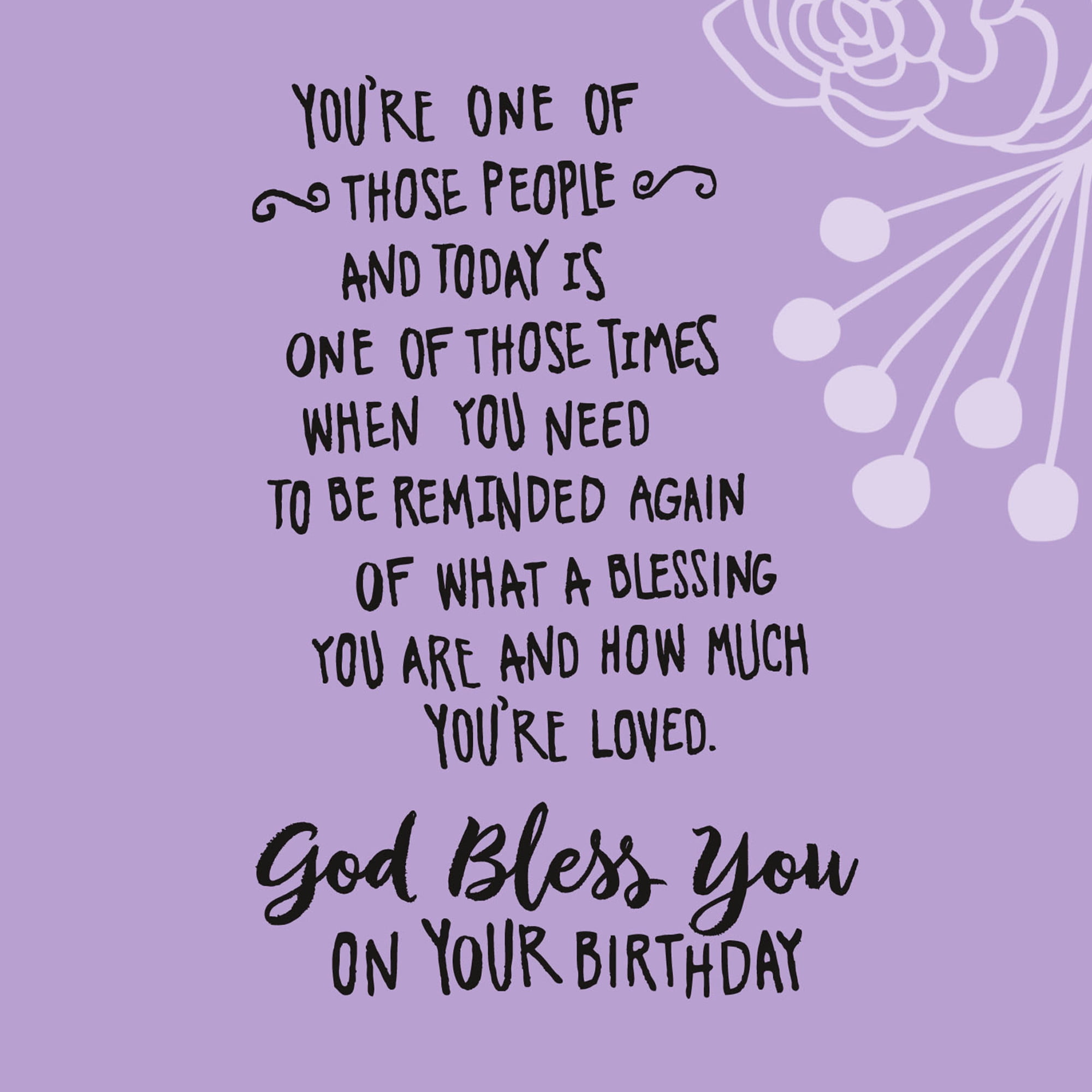 DaySpring Mahogany Religious Birthday Card (Brighten Our Lives Year After Year)