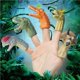 thumbnail image 4 of Vogacara 5 piezas pequeños juguetes de dedo dinosaurios marionetas de dedo ligero educativo temprano mano historia juguete de goma juguete niños Juguetes Tipo 2 Vogacara FN007534-02, 4 of 6