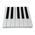 thumbnail image 1 of 7 piezas de tapas de teclas de repuesto para teclado de piano, cubiertas para teclas de teclado de piano, superficie de teclas de material PP. 52 cm, 1 of 9