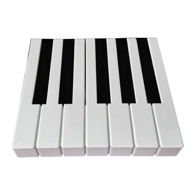 7 piezas de tapas de teclas de repuesto para teclado de piano, cubiertas para teclas de teclado de piano, superficie de teclas de material PP. 52 cm