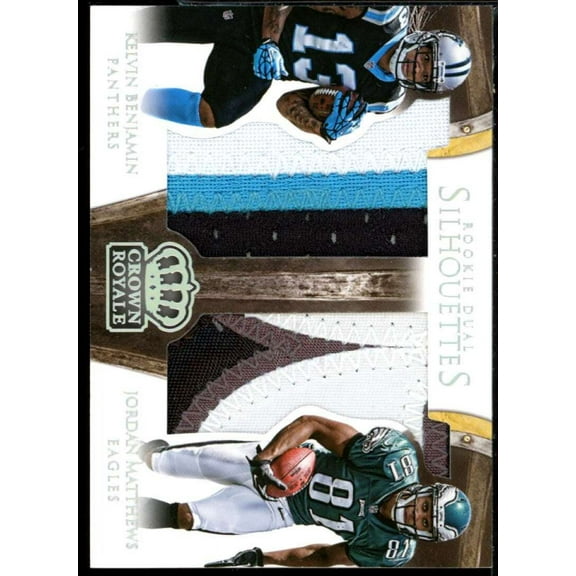 Jordan Matthews/Kelvin Benjamin 2014 Crown Royale Dual Rookie Silhouettes #DSWR2