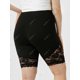 thumbnail image 4 of Shorts de Motociclista Talla Extra con Encaje Insertado Rosegal  Leggings de talla grande, 4 of 5