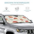 thumbnail image 4 of Bingfone Cartoon Flat Mushrooms Car Windshield Sunshade,Sun Foldable Sun Shield Sun Visor for Car - Small, 4 of 9