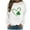 White, variant on xixinqiwan Women's St. Patrick's Day Hooded Sweatshirts,Irish Long Sleeve Shirts Shamrocks Plus Size T Shirt for Women Men Clover Sweatshirt Beige 2XL