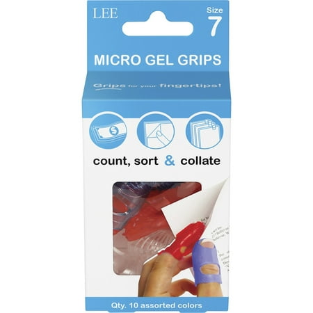UPC: 0084417610700 | LEE Tippi Micro-Gel Fingertip Grips  Size 7  10/pk. (61070)