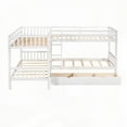 thumbnail image 4 of Twin L-Shaped Bunk Bed with Drawers - Gray, Solid Pine, Sturdy|Max Space & Versatility, 4 of 16