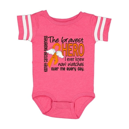 

Inktastic Kidney Cancer Bravest Hero I Ever Knew 1 Gift Baby Boy or Baby Girl Bodysuit