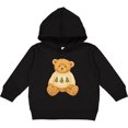 thumbnail image 2 of Inktastic Vintage Teddy Bear in Sweater with Christmas Trees Toddler Hoodie, 2 of 4