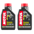thumbnail image 1 of ACEITE MOTOCICLETA MOTUL KIT 2 LITROS 5000 SAE 10W40, 1 of 2