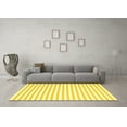 thumbnail image 3 of Ahgly Company Machine Washable Indoor Rectangle Solid Yellow Modern Area Rugs, 2' x 3', 3 of 4