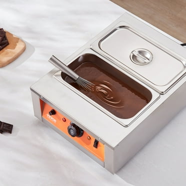 BENTISM Chocolate Tempering Machine Chocolate Melting Pot 17.6 Lbs 2 Tanks