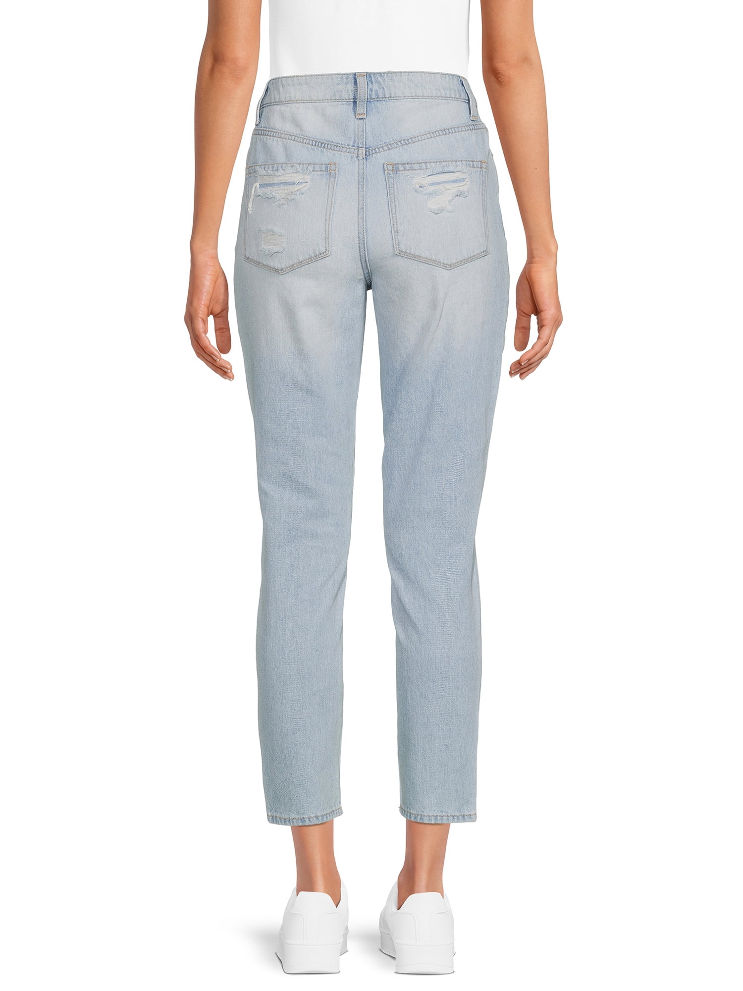 No Boundaries Juniors' Super High Rise Mom Jeans