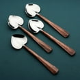 thumbnail image 4 of INOX ARTISANS Ridge Heart Coffee/Dessert Table Spoon 4 Pc. Set, 4 of 4