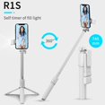 thumbnail image 1 of Palo Para Selfies Selfie Stick Mini Trípode Compatible Con Bluetooth Con Control Remoto De Luz De Relleno (Blanco), 1 of 6