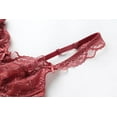 thumbnail image 3 of Sexy Lingerie Female Ultra-thin Hollowing Sponge-free Transparent Lace Underwear Large Breasts Show Small Plus Size Bra Set, 3 of 3