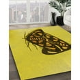 thumbnail image 3 of Ahgly Company Machine Washable Indoor Rectangle Transitional Golden Yellow Area Rugs, 5' x 8', 3 of 7