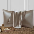 thumbnail image 5 of RKSTN Faux Silk Sateen Pillowcase Simulated Silk Pillowcasepillowcase Solid Color Reversible Sateen Solid Color Pillowcase Sleep Pillowcase room decor, 5 of 5