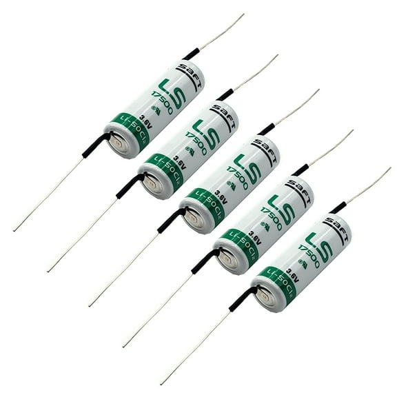 5x SAFT LS17500_AX Size A 3.6V 3600mAh Primary Lithium Cell for RFID, Meter