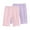 Purple1, variant on Jalioing 2 Pack Girls Biker Shorts Plain Basic Elastic Waist Dance Shorts Ruffle Trim Stretchy Under Dress Shorts
