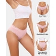 thumbnail image 3 of Aijolen Women's Cotton Underwear Lace Brazilian Panties Soft Breathable Cheeky Bikini Low Rise 6-Pack(S,Birch Copse), 3 of 7