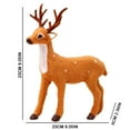 Mini House Ornament Christmas Reindeer Sculpture Standing Deer Statue