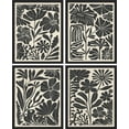 thumbnail image 2 of PixonSign Framed Wall Art Silhouette Black and White Floral Posters, Set of 4 Botanical Daisy Flowers Illustrations Wall Decor, Adhesive Canvas Prints for Home Decor - 8"x10" Black, 2 of 5