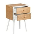 thumbnail image 5 of Universal Expert Abacus 2 Drawer Side Table Modern Oak and White, 5 of 9