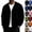 #03 Navy, variant on V‑Neck Loose Fit Cardigan for Men Long Sleeve Button Down Casual Coat Soft Stretch Fall Basic Jacket for Work Travel Hiking Daily Wear,3XL,Black