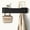 Black, variant on Wall Mounted Coat Rack with Shelf Modern Coat Rack Wall Mount with Storage Entryway Shelf with 4 Hidden Metal Hooks for Living Room Bathroom Kitchen Bedroom