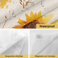 thumbnail image 4 of Watercolor Sunflower No Hooks Shower Curtain with Snap-in Liner Spring Flower Plant Shower Curtains for Bathroom, Waterproof, Easy Install, Washable 72"x84", 4 of 9