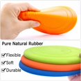 thumbnail image 3 of Frisbee de goma suave interactivo y liviano para perros, 3 piezas, juguetes para perros pequeños y grandes, flota en el agua, seguro para los dientes, 7 pulgadas (aprox. 17,8 cm)., 3 of 5