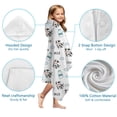 thumbnail image 7 of White Cow Milk Cloud Pattern Hooded Bath Towel，60"x35" for Ages 3 To 12 Kids, Quick Dry Lightweight Soft Microfiber Hood Beach Towel Cover Up for Kids, 7 of 7